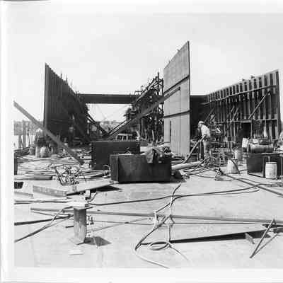 Interior of Spartan under construction August 1, 1951
