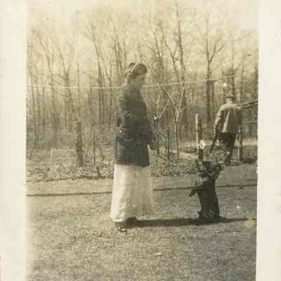 Woman with dog