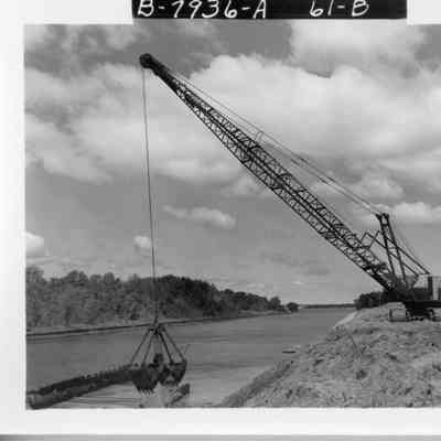 Sturgeon Bay Ship Canal dredging equipment 1964