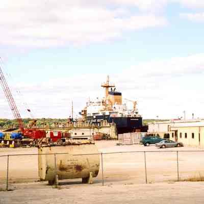 USCGC Hollyhock at drydock at Bay Shipbuilding 2005
