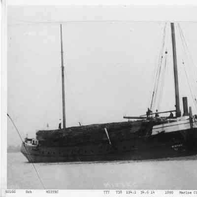 Schooner Miztec loaded with lumber