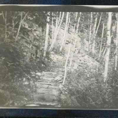 Stone steps at Hotz family cottage Fish Creek