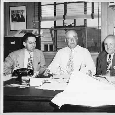 L.D. smith sitting at his desk