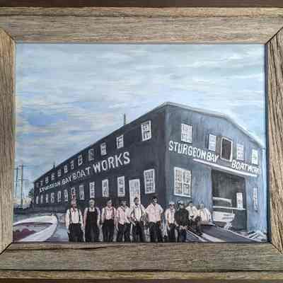 Sturgeon Bay Boat Works Framed Painting