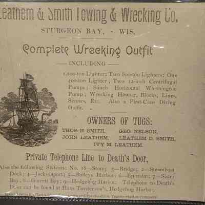 Leathem & Smith Towing & Wrecking Co. Advertisement