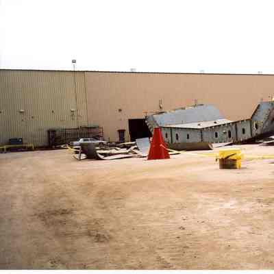 Module for an oil barge at Bay Shipbuilding 2007