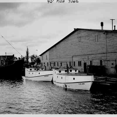 Lucky Star, Skipper, and C.W. Lind docked at SBSB&DD Co.