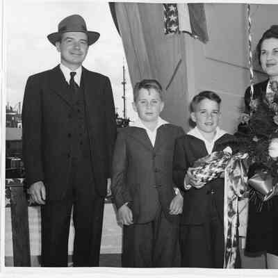 Mr. and Mrs. John H. Purves with two sons