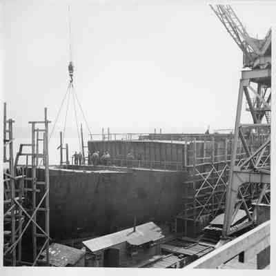 Leathem D. Smith Shipbuilding co. vessel under construction