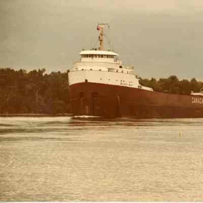 Freighter Black Bay in Saint Mary's River June 1982