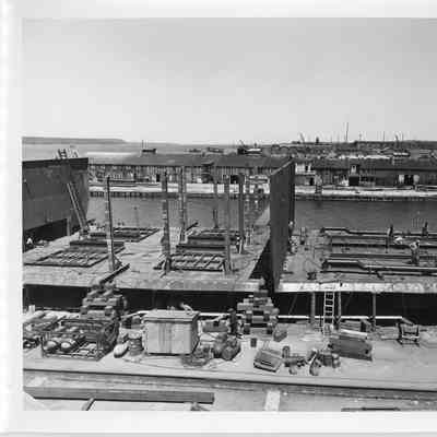 Badger ribs under construction at Christy Corp July 13, 1951
