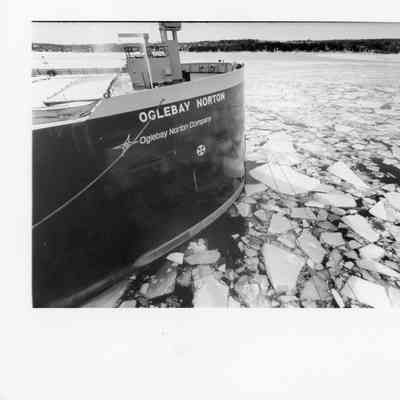Oglebay Norton in ice filled water