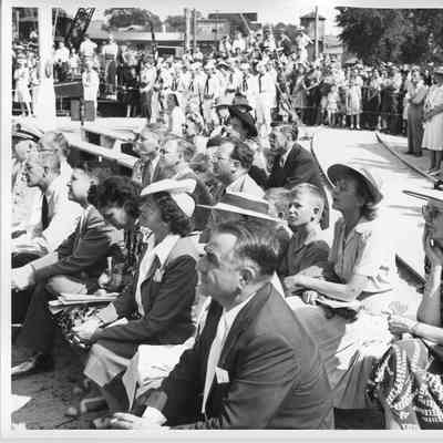 Crowd watching during Maritime M ceremony