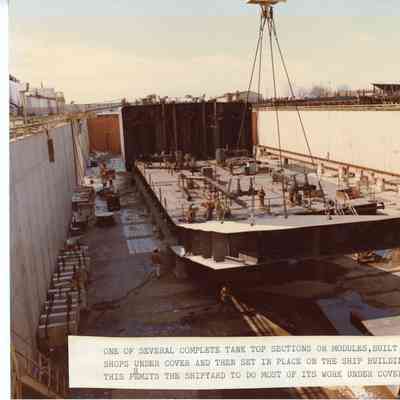 Hull-731 graving dock 1982