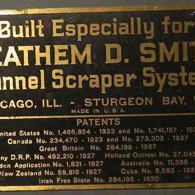 Tunnel Scraper System Nameplate