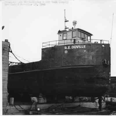 R.E. Doville Drydocked November 10, 1945