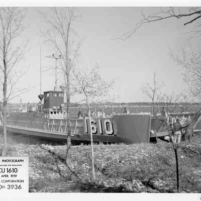 LCU-1610 at shore April 24, 1959