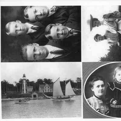 Four photographs on one sheet of Hans J. Hanson