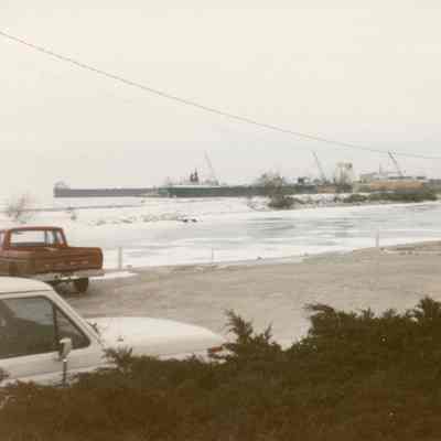 Inedoc being repaired at Bay Shipbuilding 1985