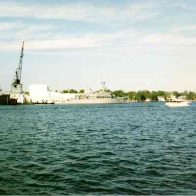 Joseph L. Block and Burns Harbor at Bay Shipbuilding 1990