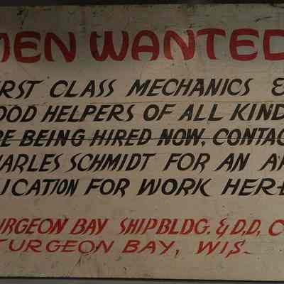 Men Wanted Sign