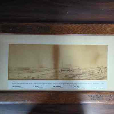 Framed photograph of the Milwaukee Shipyard Co.