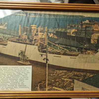 Clement T. Jane Framed Newspaper
