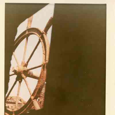 Steering Wheel of the Alvin Clark from interior of the ship