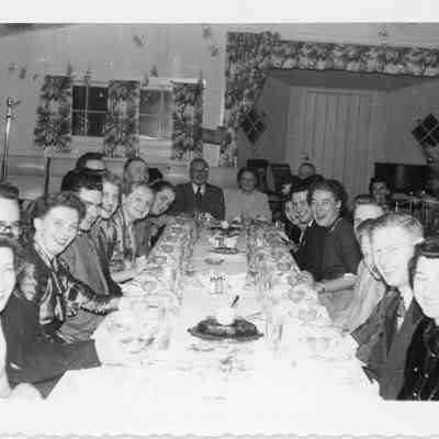 Group of people at naval office party
