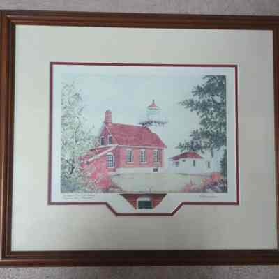 Framed print "Sherwood Point Lighthouse"