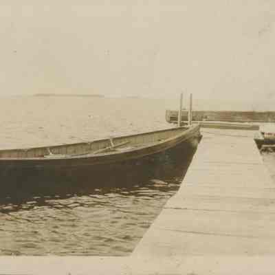 Rowboat docked