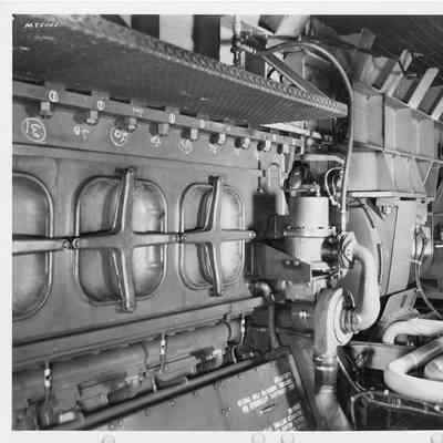 Man in J.R. Sensibar engine room