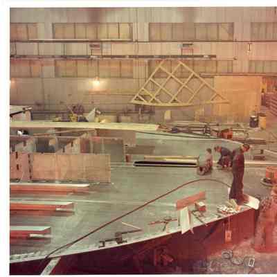 Alcoa Seaprobe deck houses under construction