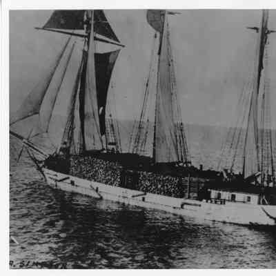 Lucia A. Simpson loaded with lumber