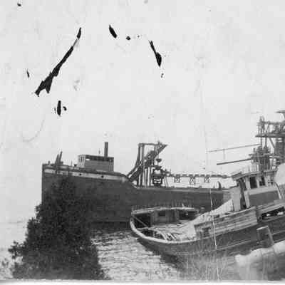 Barges at Smith Quarry Loading Pier
