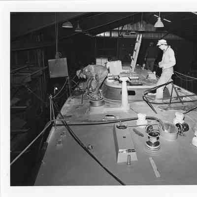 Yankee Girl Deck looking aft under construction