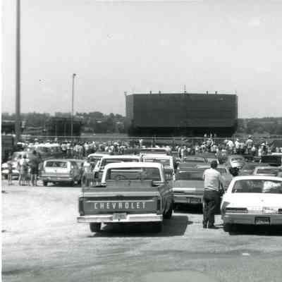 Launching of St. Clair at Bay Shipbuilding 1975