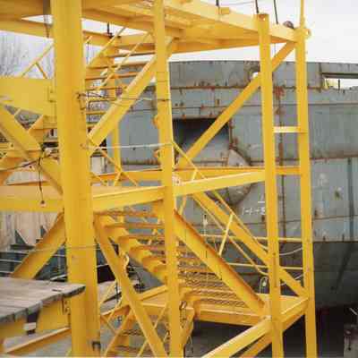 Charleston being built at Bay Shipbuilding 2007