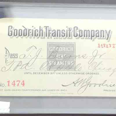 Goodrich Transit Co. ticket
