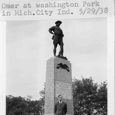 Omer at Washington Park in Michigan City Indiana May 29, 1938