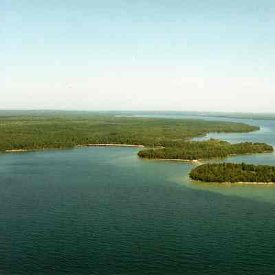 Aerial showing of Cana Island