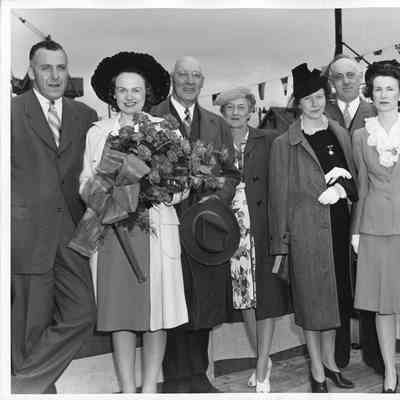 Mr. and Mrs. George Reeke with six others