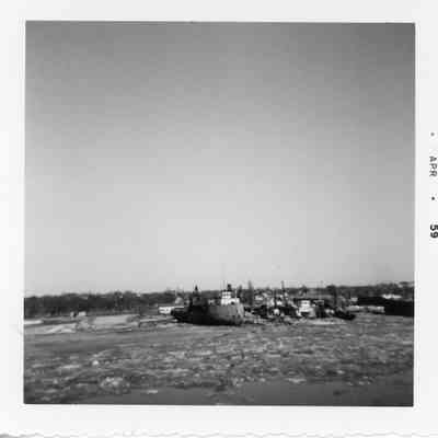 Vessel docked April 1959