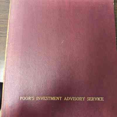Poor's Investment Advisory Service
