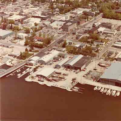 Aerial view of Palmer Johnson Inc. 1976