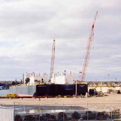 Barge Double Skin at Bay Shipbuilding