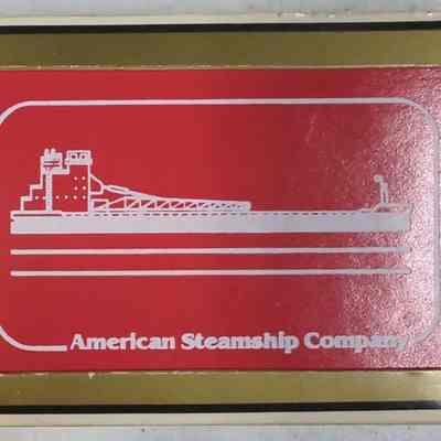 American Steamship Co. Red Playing Cards