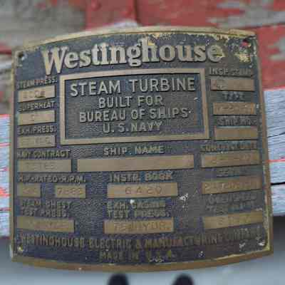 American Steamship Co. Nameplate
