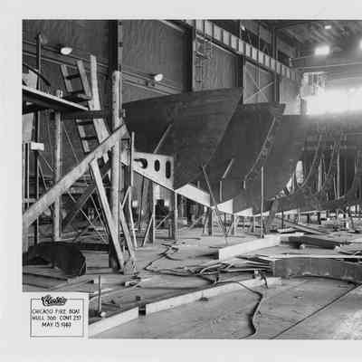 Victor L. Schlaeger under construction at Christy Corporation May 13, 1949