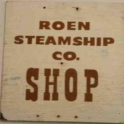 Roen Steamship Co. Shop Sign